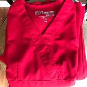 Chili Pepper Red Greys Anatomy by Barco Scrub Set