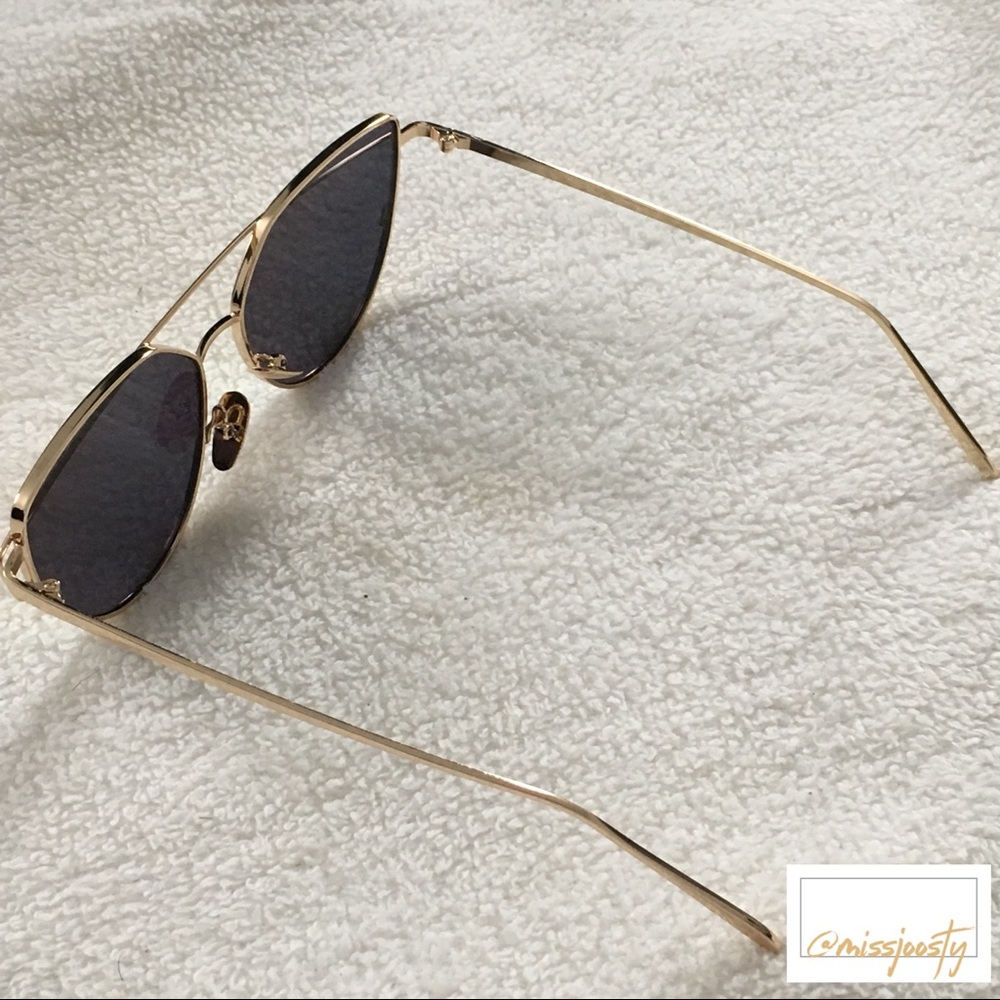 SALE π Rose Gold Cat Eye Sunglasses NWT - Picture 3 of 5