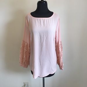 Pink and lace shirt!!