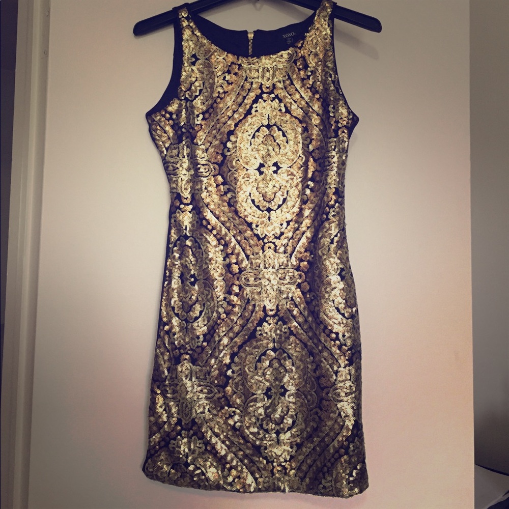 Gatsby-Style Matte Sequined Dress