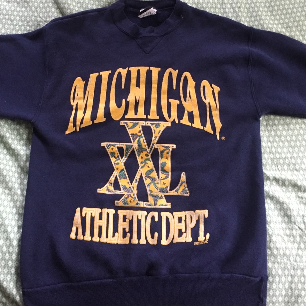 Vintage Michigan crew neck sweatshirt