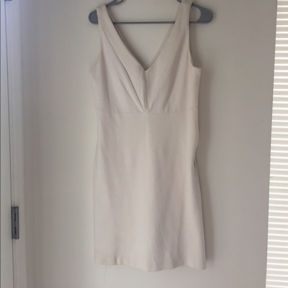 Cream dress (material thick)