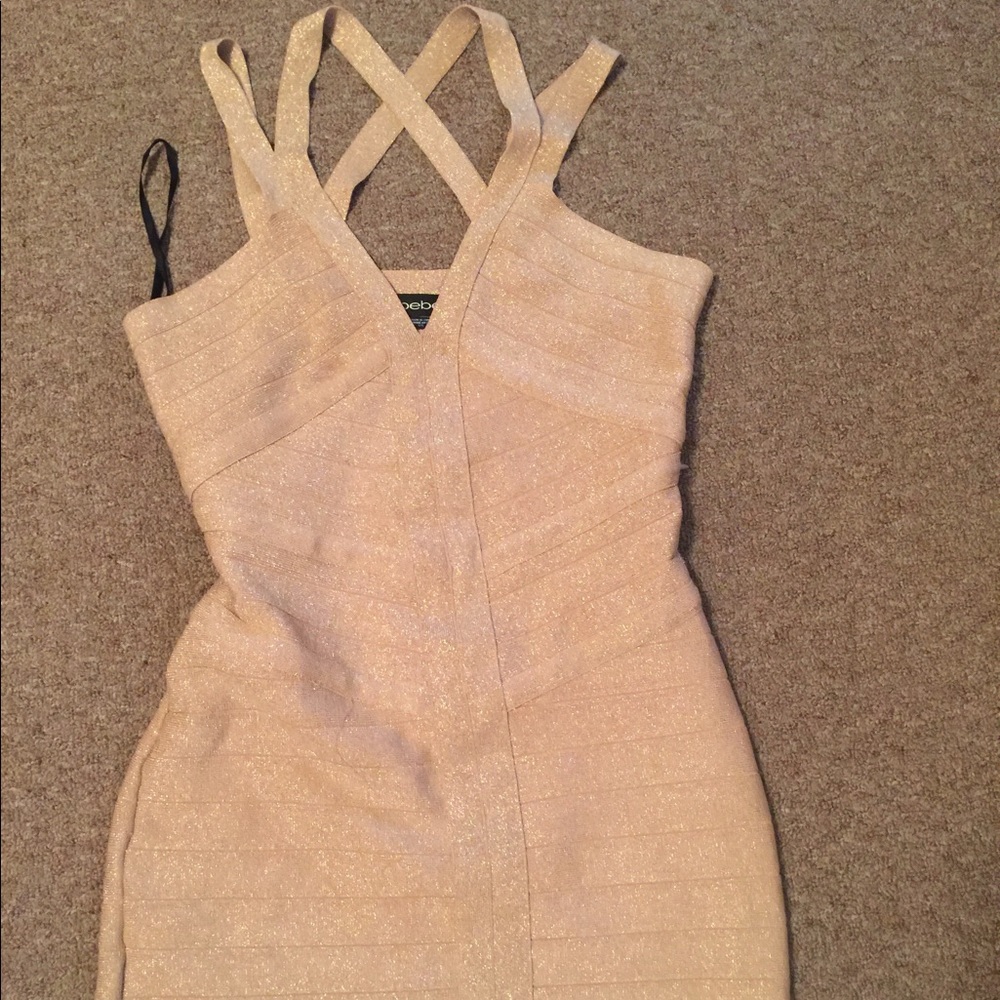 Bebe Gold dress
