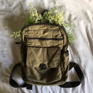 FOSSIL Canvas and Leather Backpack