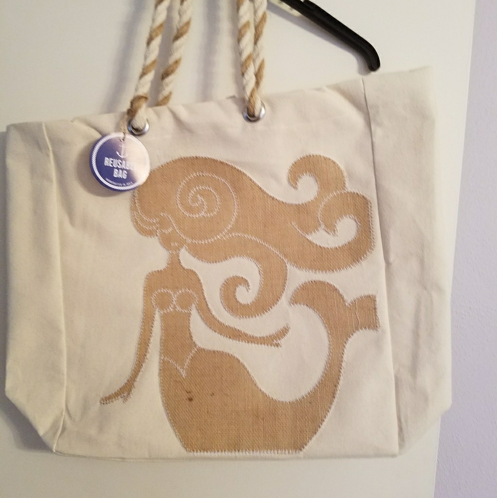 Mermaid beach bag or tote bag