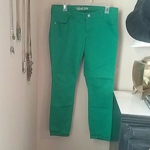 Old Navy Rock Star Green Jeans, Sz. 12