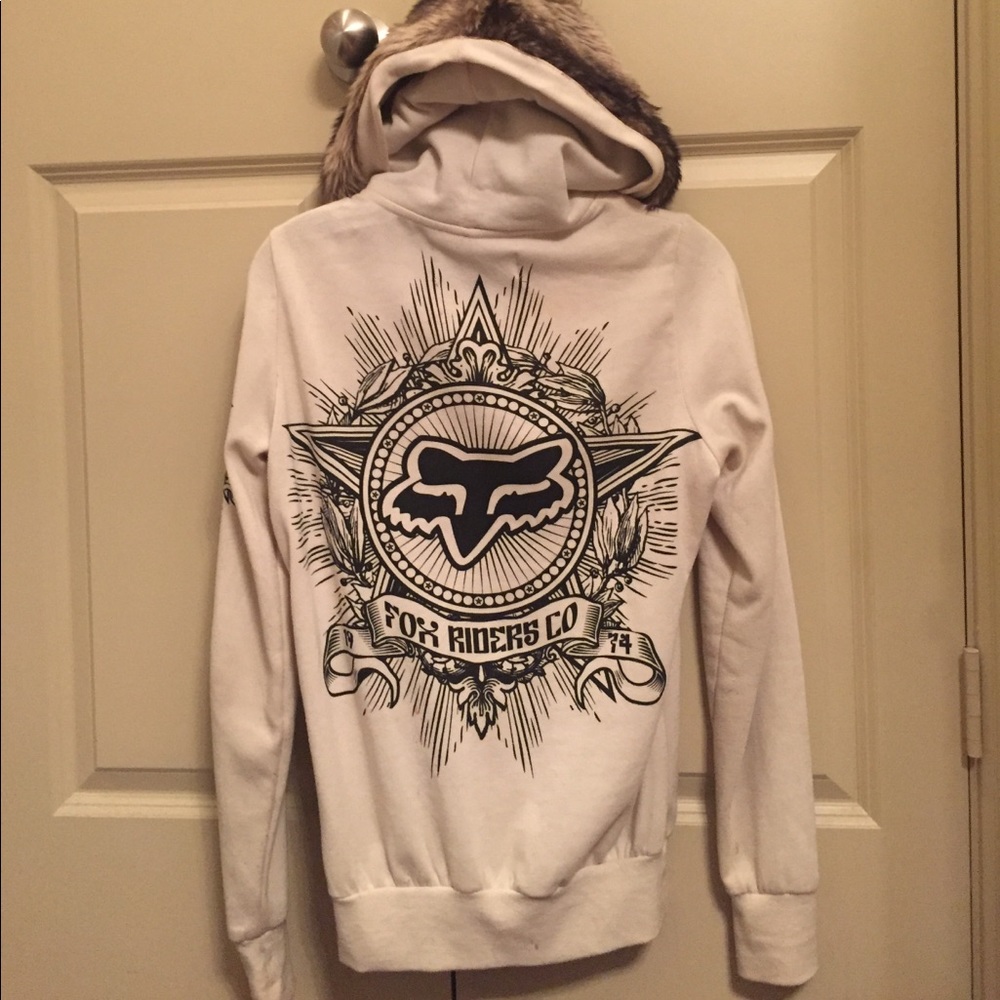 LOWERED PRICE!!Women's FOX Zip up/button up hoodie
