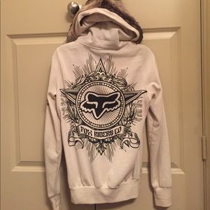 LOWERED PRICE!!Women's FOX Zip up/button up hoodie