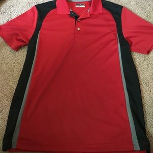 Mens Red/Black Polo Shirt