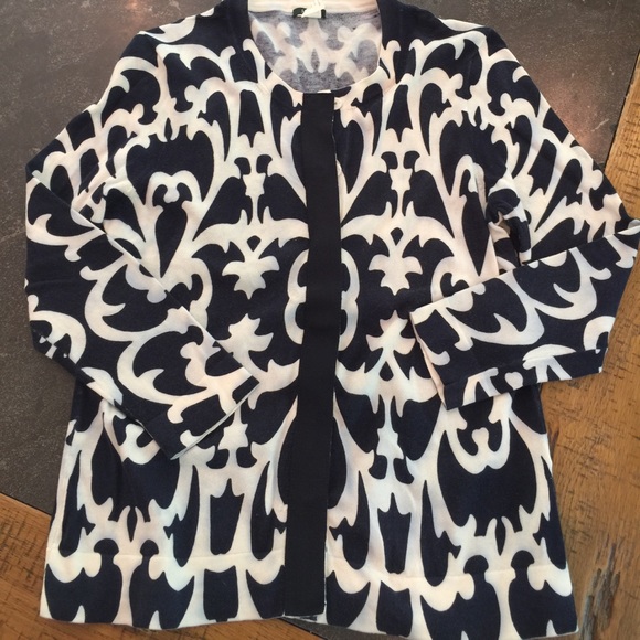 J. Crew cotton print cardi! - Picture 2 of 3