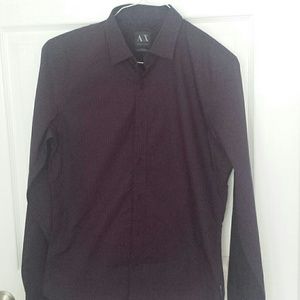 Maroon Armani xchange shirt