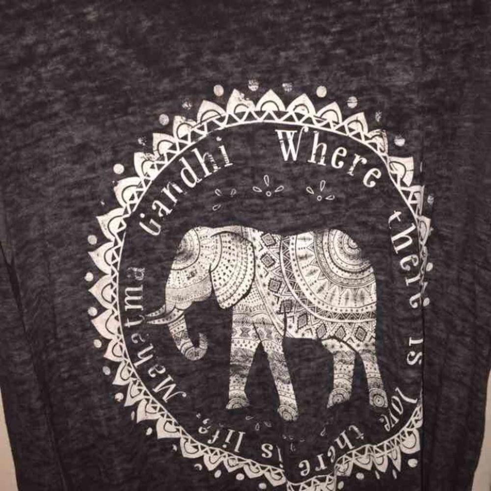 Muscle tee elephant dress high low SOFT
