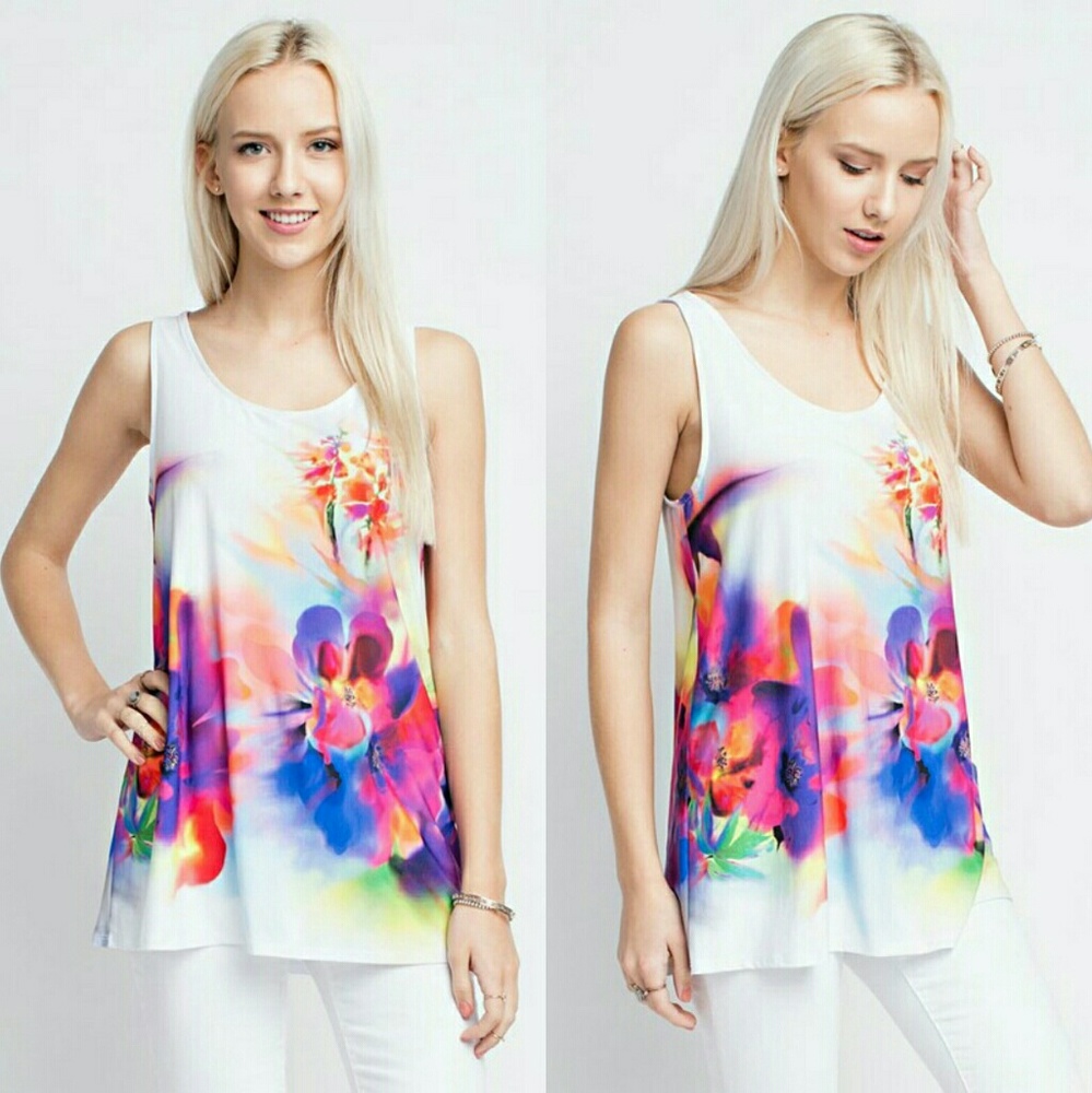 SALE Watercolor Top