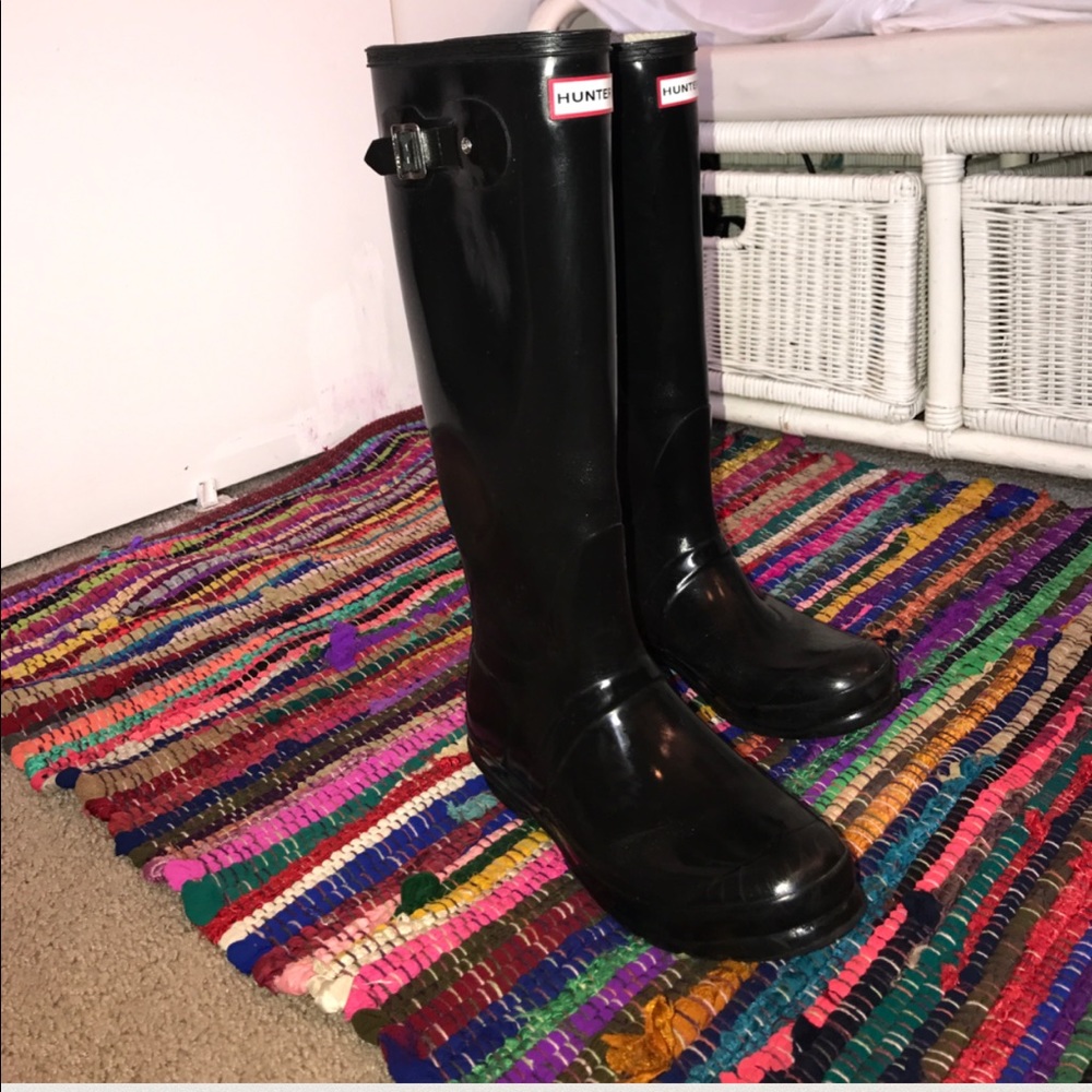 Tall Black Hunter Boots