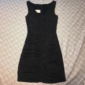 Black mini cache dress