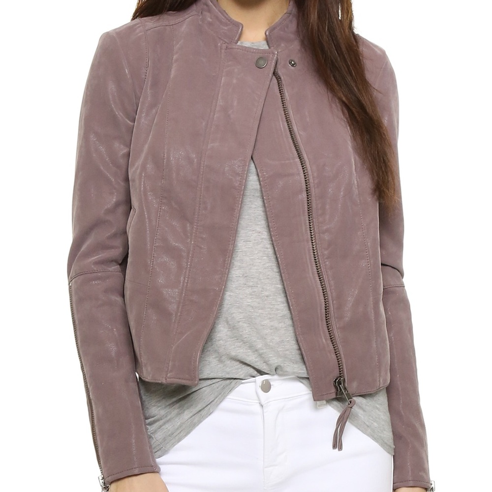 Free People NWOT Clean Faux Suede Moto Jacket