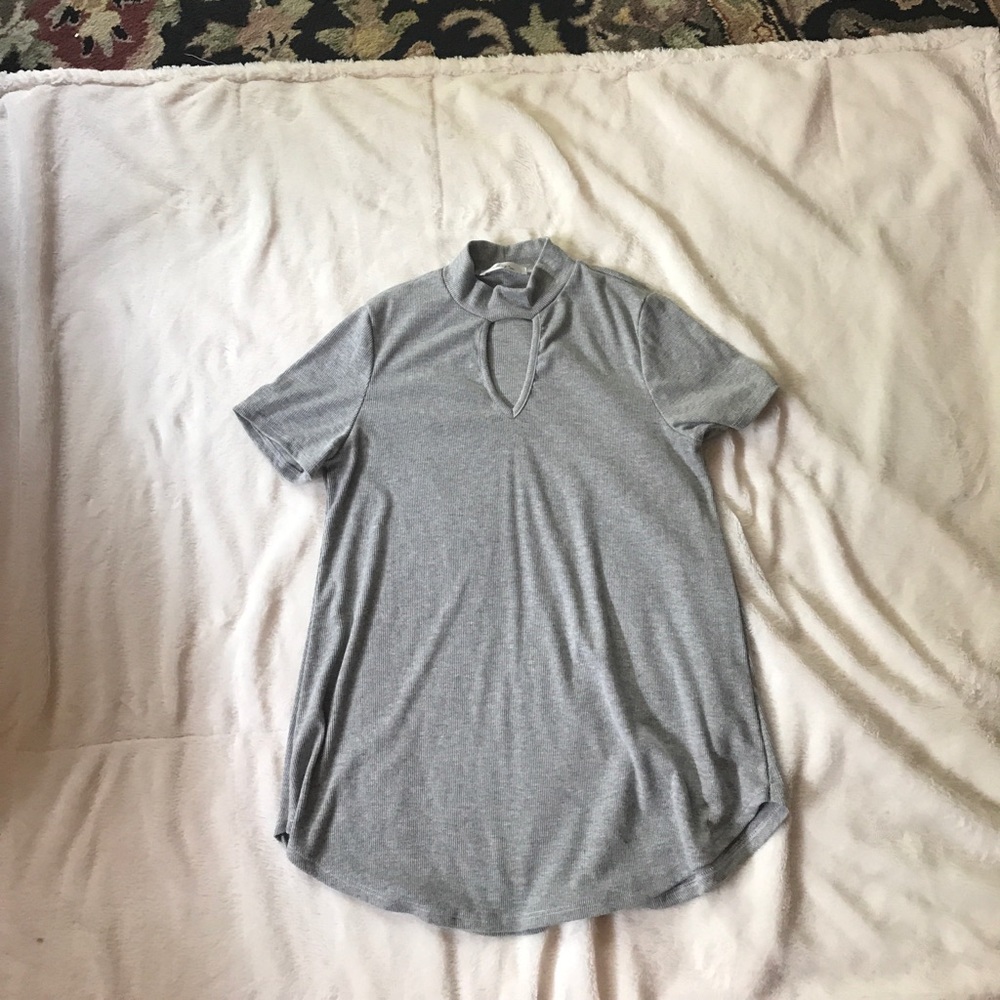 Keyhole Cutout Blouse