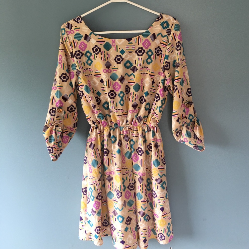Aztec print dress.