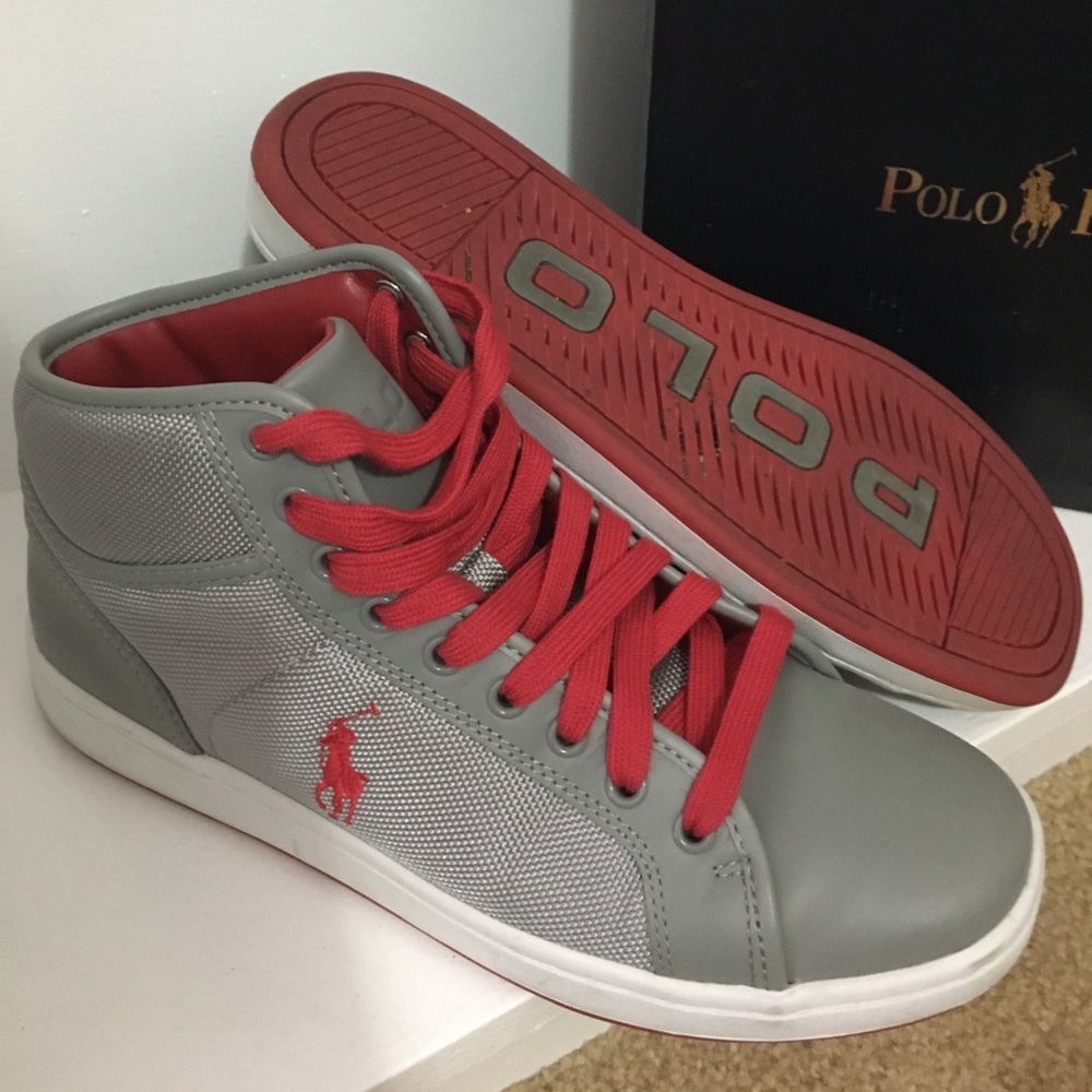 Men's Ralph Lauren polo high top sneakers