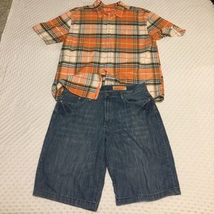 Enyce ButtonUp Shirt & Matching Shorts