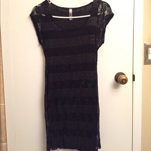 Lace and sequined LBD