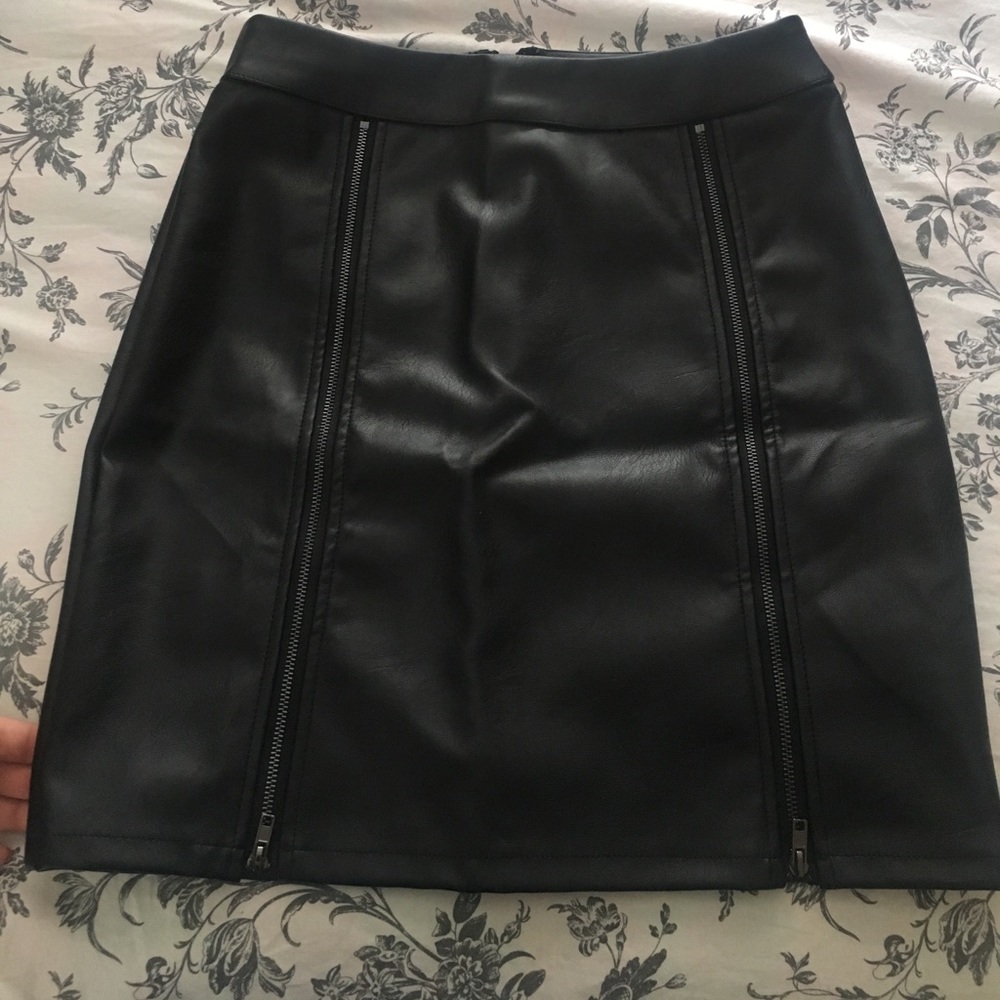 Vegan Leather Skirt
