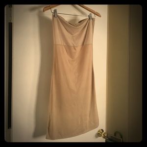 Spanx nude strapless tube dress
