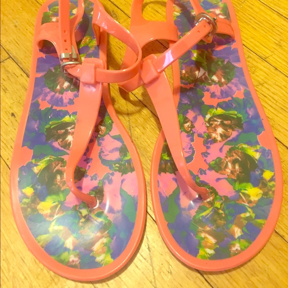 Orange Jelly Beach Sandals