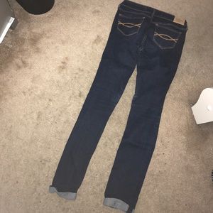 abercrombie and fitch low rise super skinny jeans