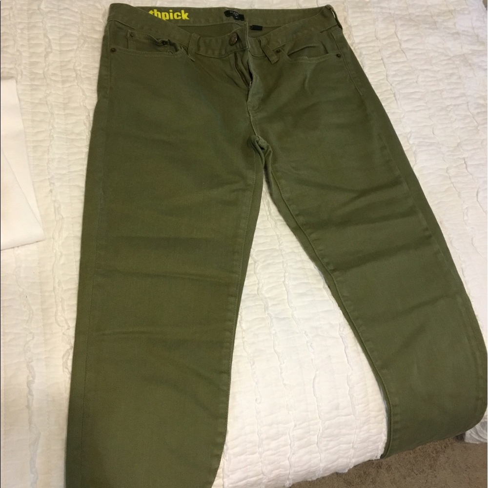 Army green Jcrew jeans