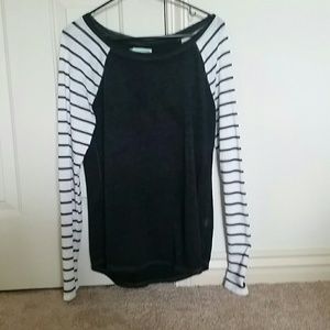 Maurices Striped Sleeved Sweater