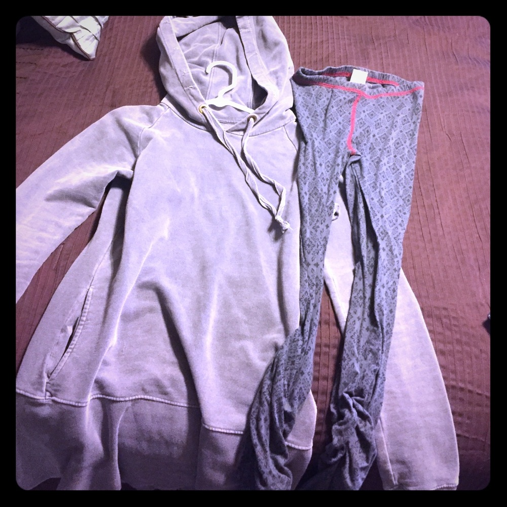 Free People hooded tunic & leggings
