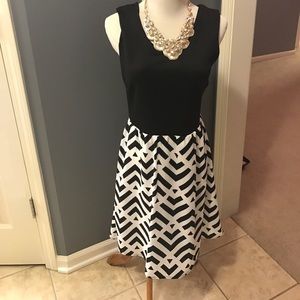 Stitchfix 41 Hawthorn Black and White Dress, M