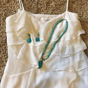 White Calvin Klein dress