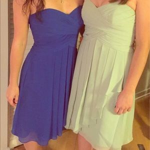 Blue David's Bridal bridesmaid dress - size 2