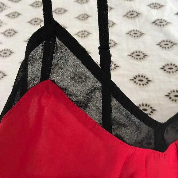 Red Silky Tank Top - Picture 5 of 5