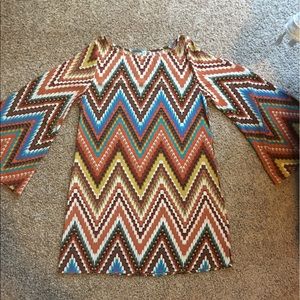 Retro Bell-Bottom Sleeved Dress