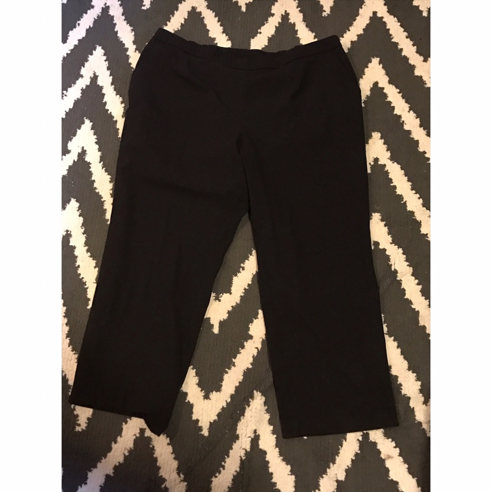 Black dress trousers