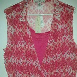 Women's Plus Size Sleeveless Top 2X