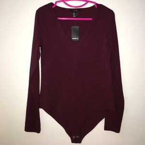 Maroon one piece