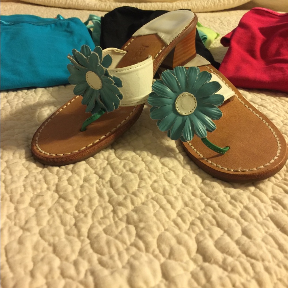 Jack Rogers White Sandals Sz 5.5
