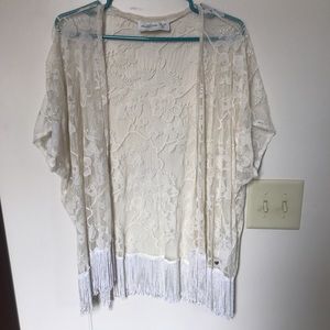Cream Lace Kimono