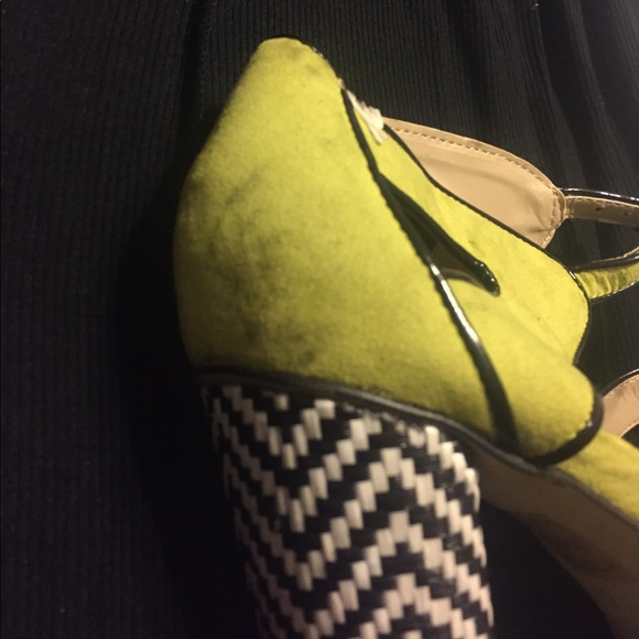 ASOS lime green platform heels - Picture 3 of 8