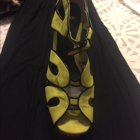 ASOS lime green platform heels - Picture 5 of 8