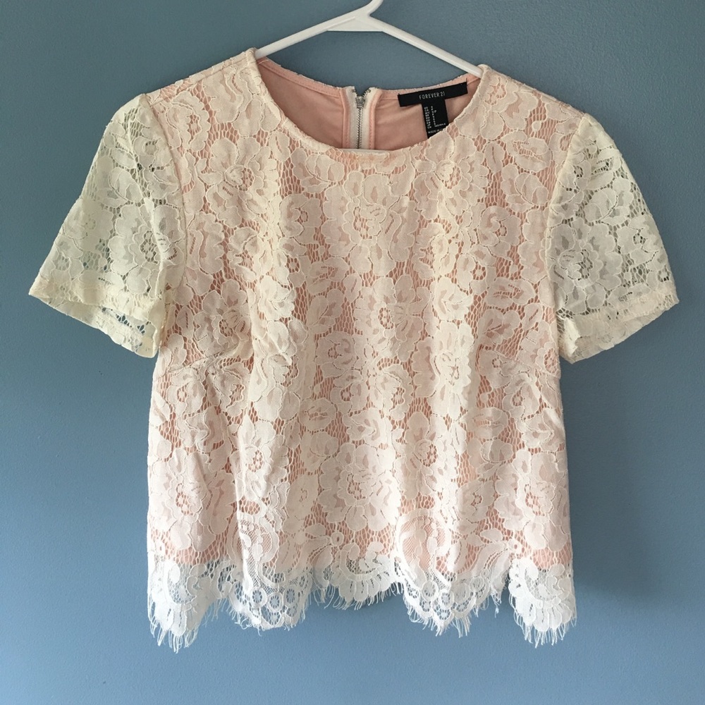 Lace top.