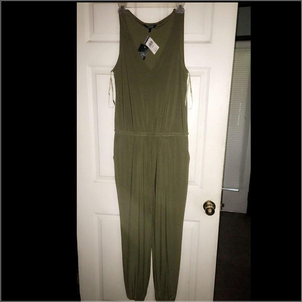 Olive green romper