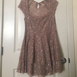 Beige free people summer dress