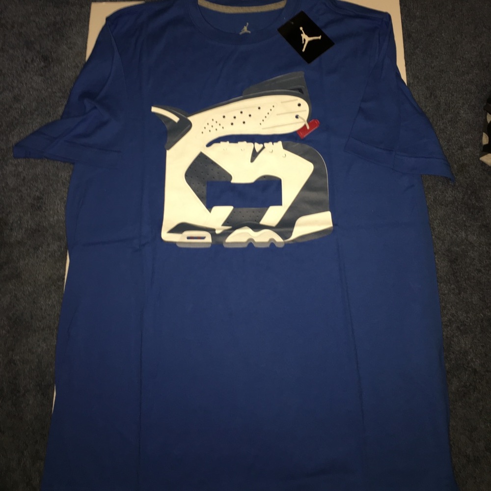 New Jordan retro 6 Olympic t shirt size large