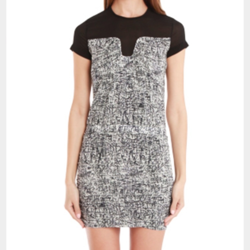 IRO silk abstract print dress