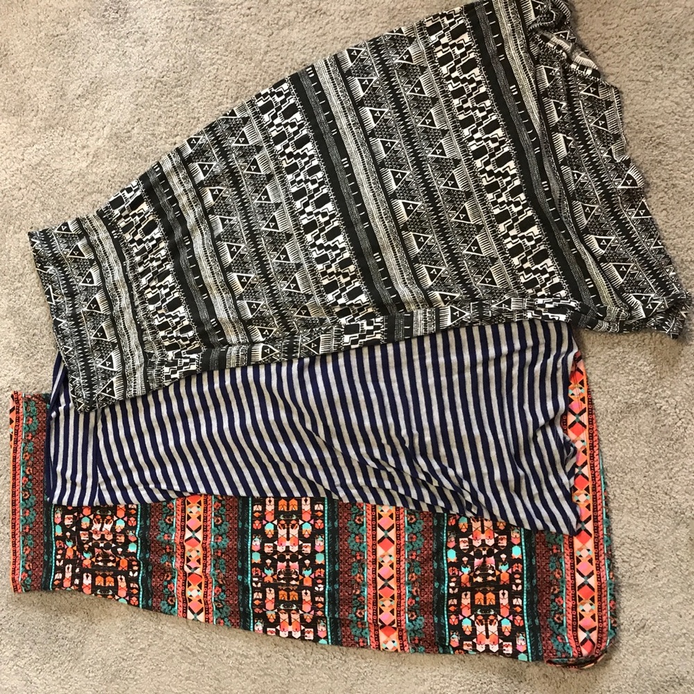 Lot of 3 Mossimo Maxi skirts